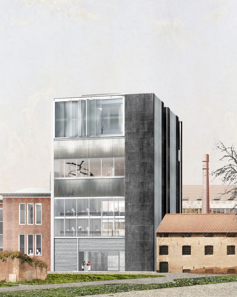 158 Z33 Hasselt Collage From Garden