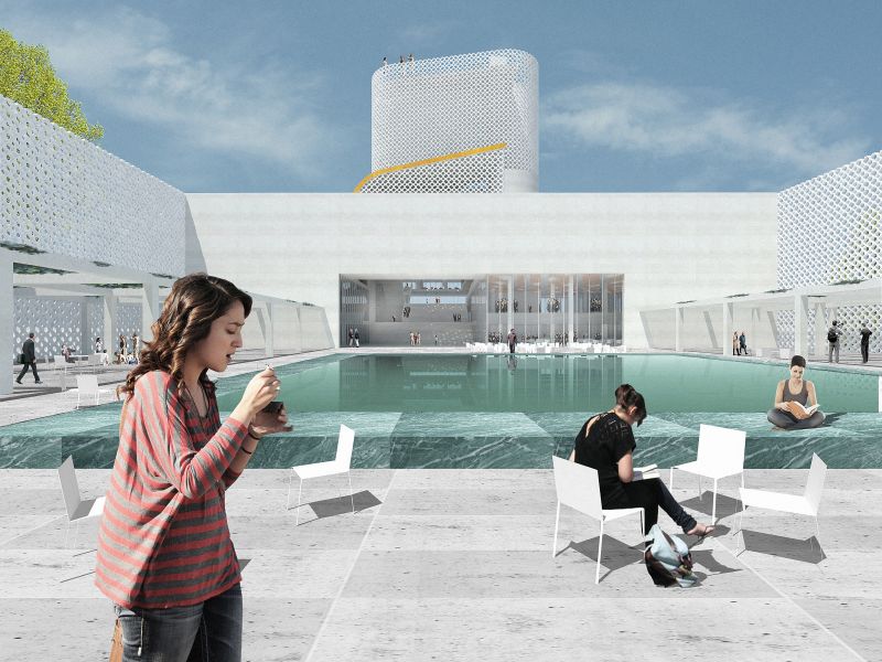 177 Ecole Centrale Casablanca Collage Patio