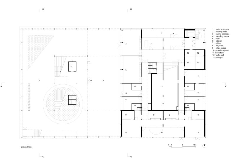 195 Melopee Multi Functional Schoolbuilding Ghent Floor 0 Legenda Eng