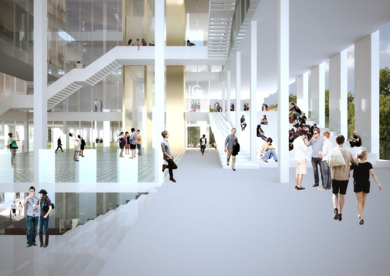 210 Learning Centre Brussels View From Entrance