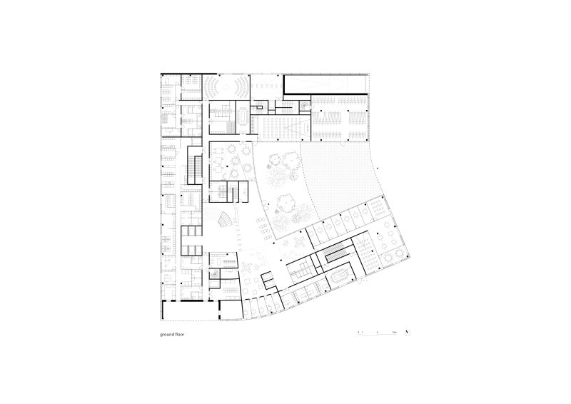 270 X24 Rectorat De Creteil Creteil Plan Rdc 1 200 Edited Hatch