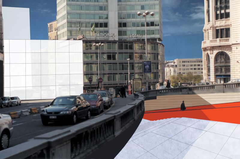 011 Europa Crossing Brussels Collage Underground Metrostatio