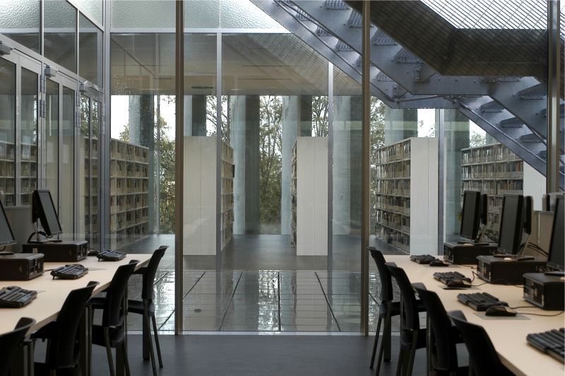 018 Faculty Of Economics Ghent Library Patio Library Hans Werleman