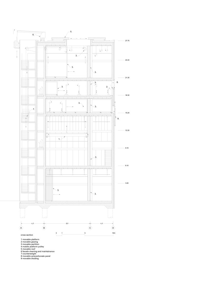 158 Z33 Museum Hasselt Technical Section Cross D